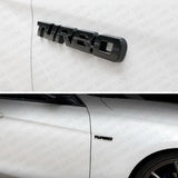 Universal 3D Fashion Waterproof Metal Turbo Car Decal Sticker Auto Decoration