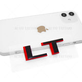 19-22 Silverado 1500 Redline Tailgate LT Letter Logo Emblem Badge Black & Red