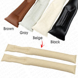 2pcs Universal Car Sport Seat Hand Brake Gap Filler Pad Leather Decoration Gift