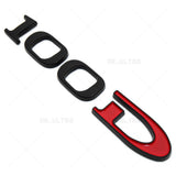 Tesla Rear Liftgate Lid Model 100D Nameplate Logo Badge Emblem Sport Black Red