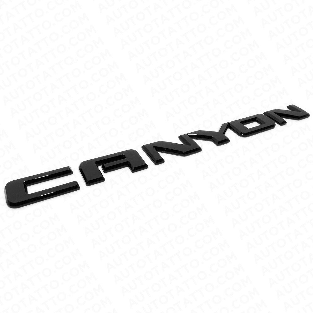 GMC Canyon Front Door or Rear Liftgate Badge Logo Emblem Decorate Matte Black