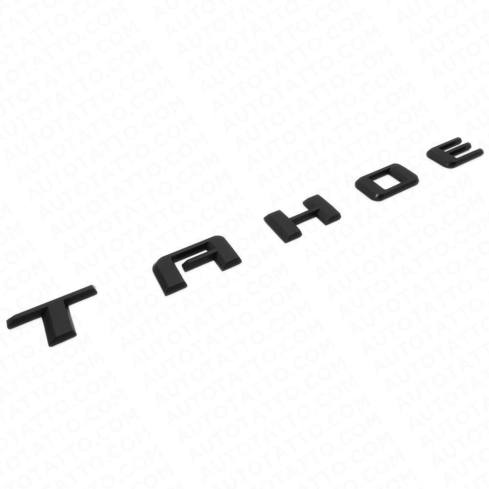 2021+ Chevy Tahoe Matte Black Liftgate Vehicle Nameplate Emblem Sport Decorate