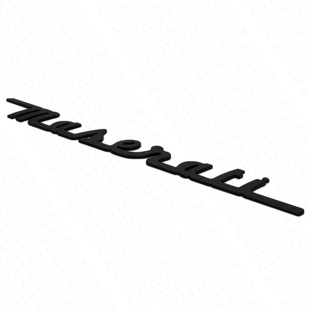 For Maserati Matte Black Trunk Letter Nameplate Logo Emblem Badges Sport OEM