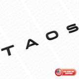 21-24 VW TAOS Rear Liftgate Hatch Lid Letter Nmaeplate Badge Emblem Black