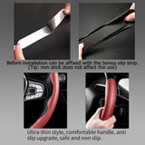 Universal Red Carbon Fiber Car Steering Wheel Cover Non Slip Protector Decorate