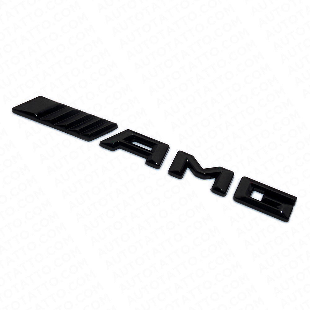 Gloss Black AMG Interior Multimedia Decal Sticker Badge Decoration Emblem Logo