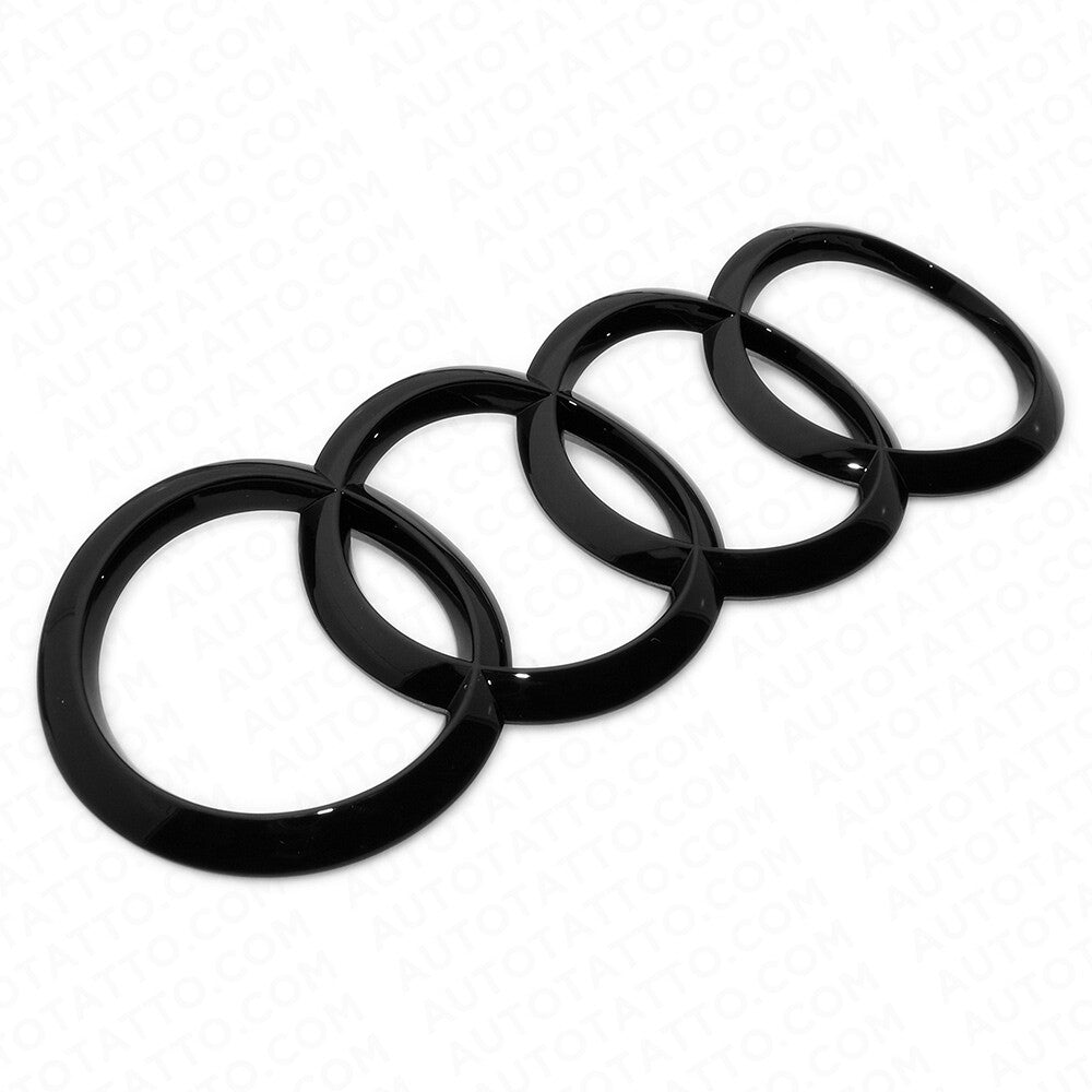 18-21 A5 S5 RS Sportback 4 Door Gloss Black Trunk Sign Logo Rings Badge Emblem