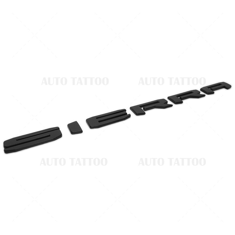 19-21 GMC Sierra with Denali Tailgate Logo Emblem Pickup Badge Nameplate Black