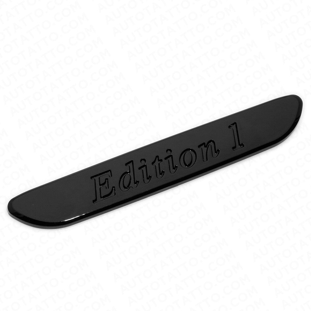 2x 3D Edition 1 Fender Marker Car AMG Logo Badge Emblem Sport Decoration Black