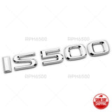 For Lexus Trunk OEM Chrome IS 500 Letter Logo Badge Emblem Car Replace F-Sport