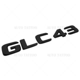 17-21 Mercedes GLC 43 Letter Emblem Liftgate Logo Badge AMG Sport Matte Black