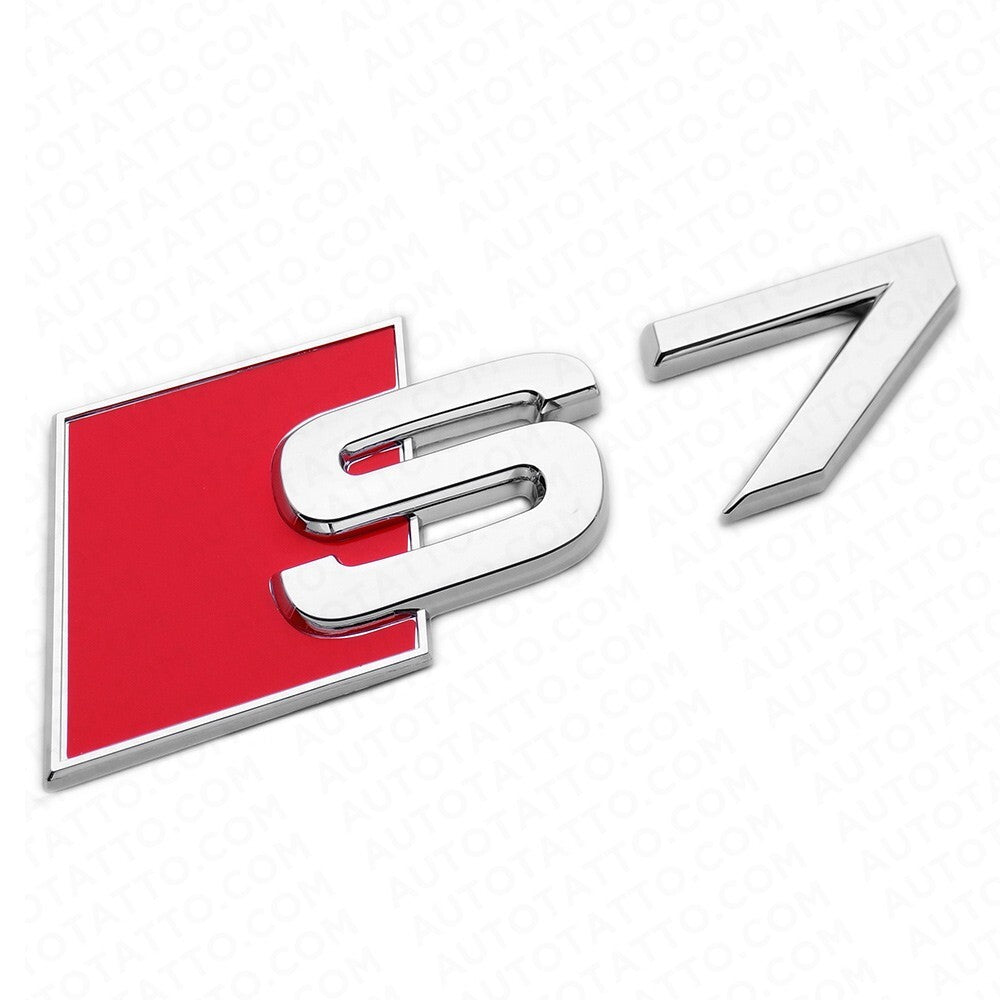 Audi S7 Rear Letter Tail Nameplate Trunk Emblem Badge Sport Sline Chrome
