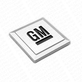 GM Logo Mark of Excellence 1.25" Fender Door Nameplate Emblem Badge Chrome Black