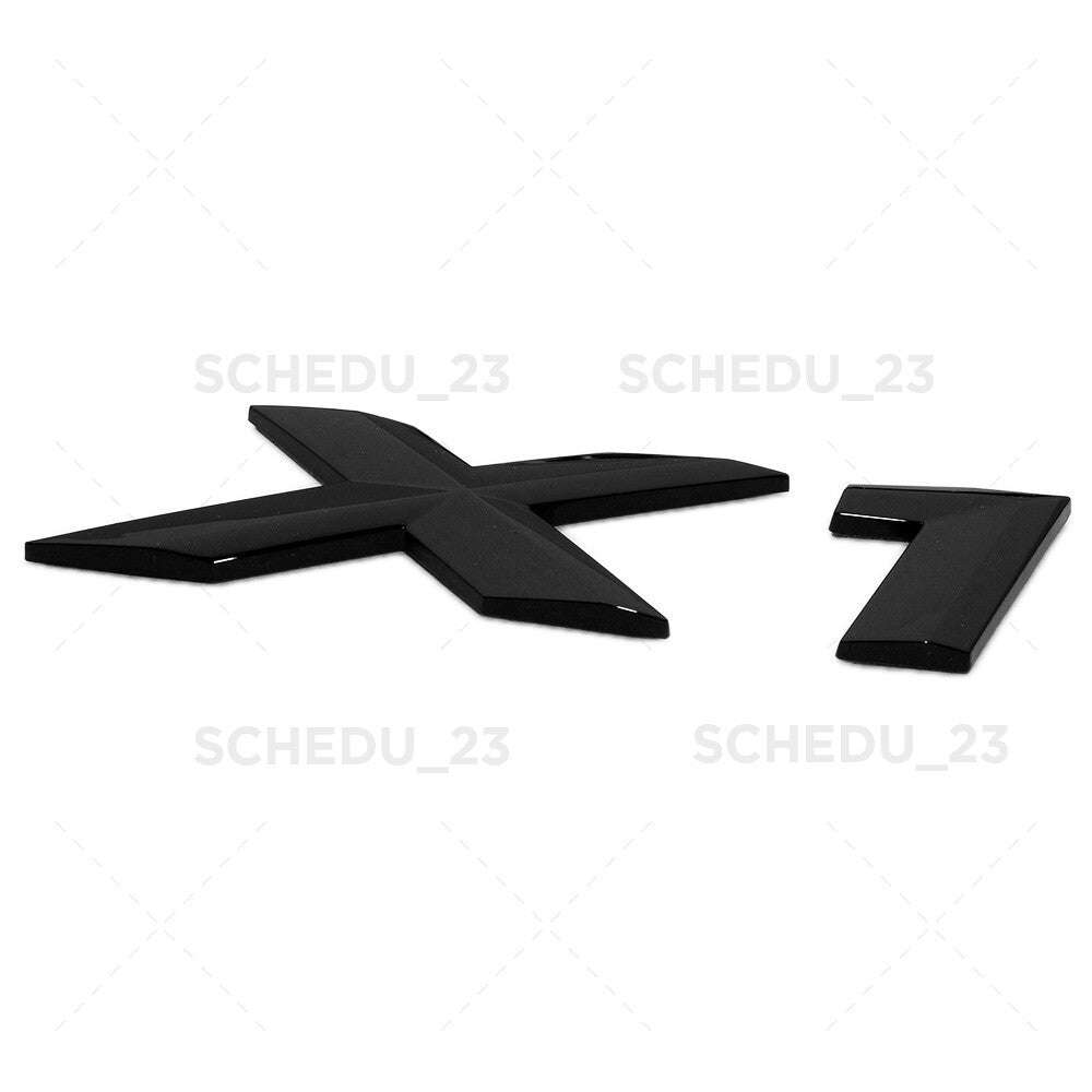 16-18 Gloss Black X1 Letter Logo Emblem Badge Rear Liftgate Nameplate M Sport