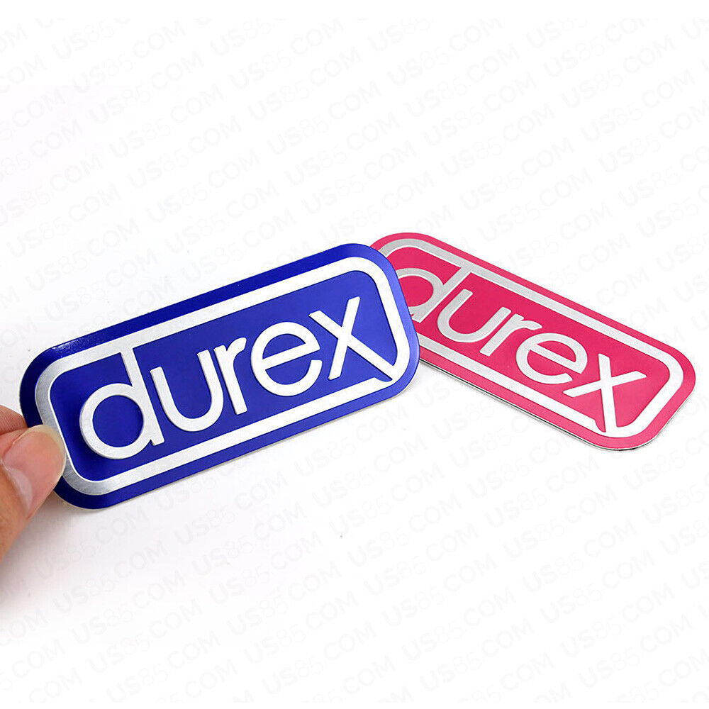 Universal Fashion Aluminum Alloy Durex Car Decal Sticker for Auto Decoration