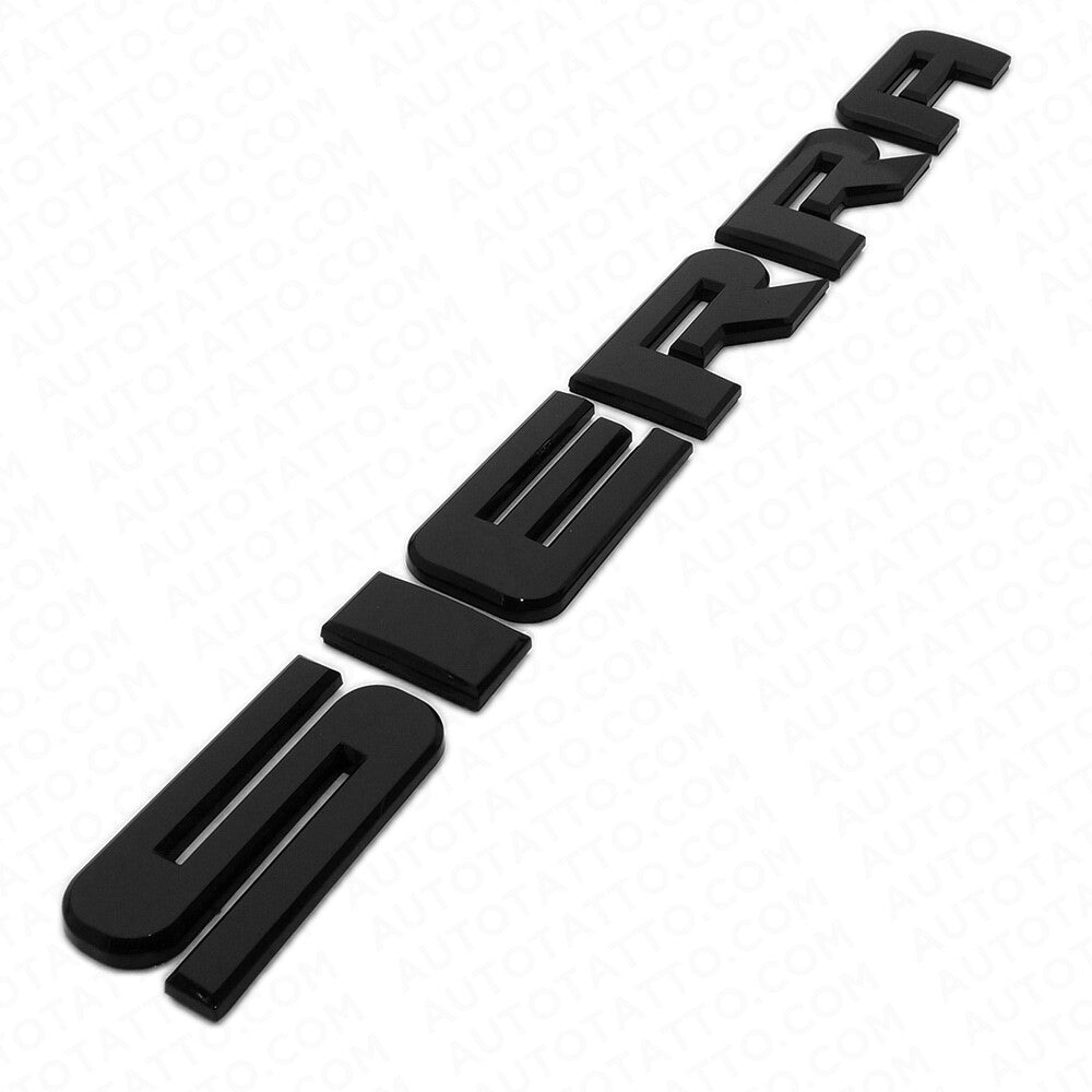 OEM GMC 07-20 Sierra Front Door / Tailgate Emblem Adhesive Nameplate Gloss Black