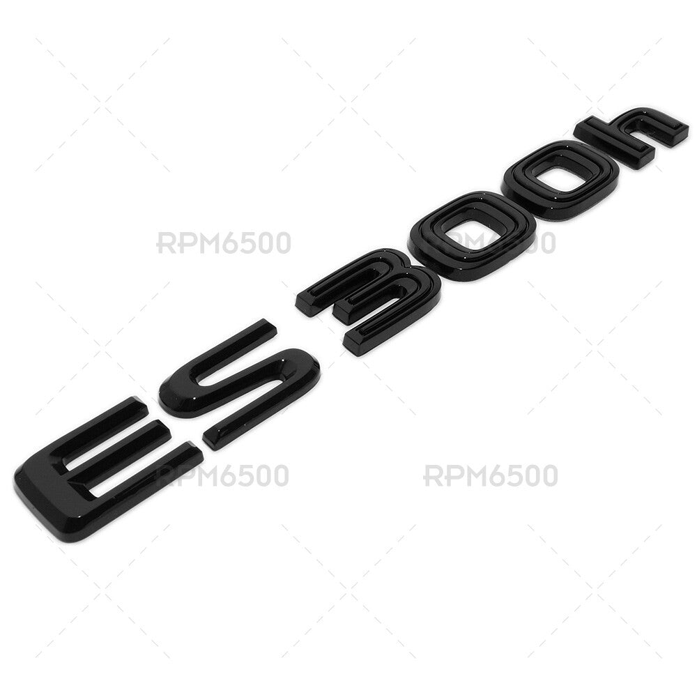 For Lexus Trunk Gloss Black ES 300h Letter Logo Badge Car Emblem Hybrid F-Sport