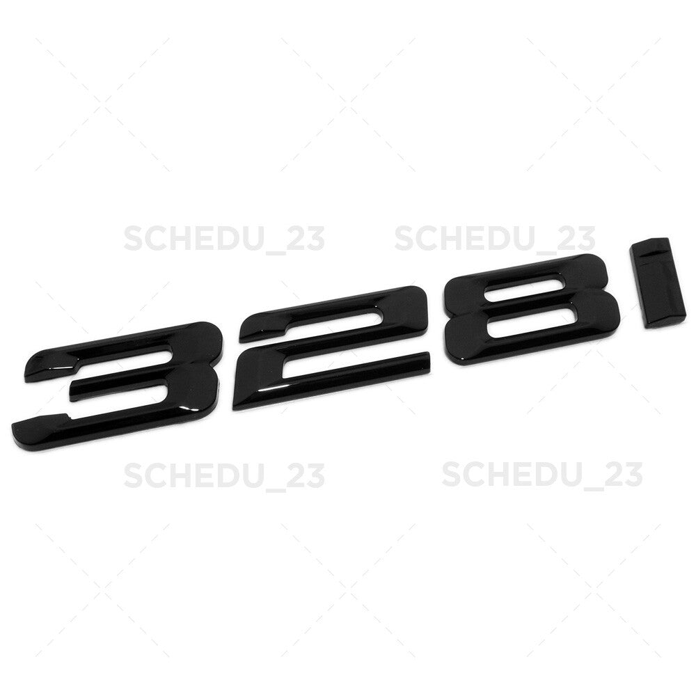 07-11 BMW 328i Rear Car Trunk Nameplate Emblem Badge M Performance Gloss Black