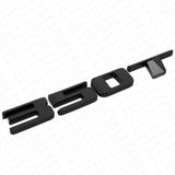 For Cadillac CT4 CT5 XT4 XT5 Rear Turnk 350 T Nameplate Badge Emblem Gloss Black