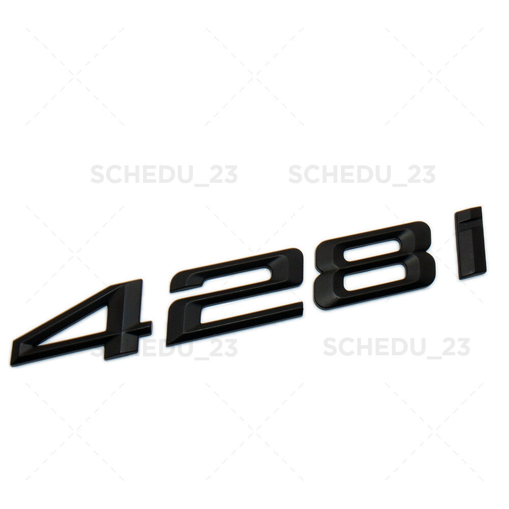 Matte Black BMW 428i 4Series Car Trunk Lid Emblem Badge Nameplate M Performance
