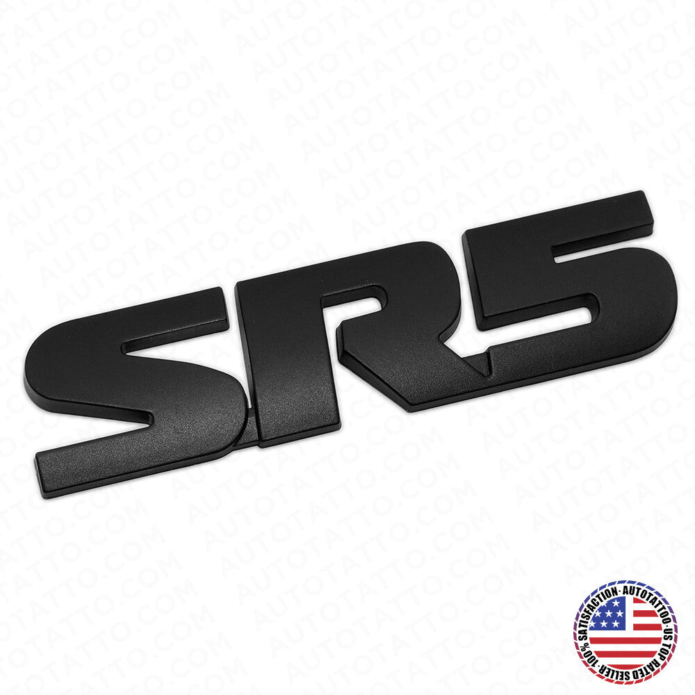 Black Out Tacoma 4 Runner TRD Pro SR5 Emblem Side Rear Door Tailgate Badge Sport