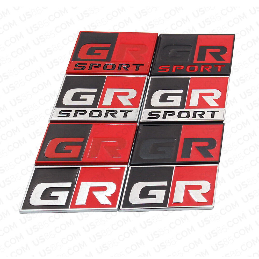 3D Fashion Metal GR/GR Sport Car Decal Badge Emblem Sticker for Auto Decoration