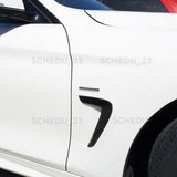 2x BMW M Performance Logo Emblem Badge Car Fender Tailgate Series Sport Chrome