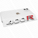 For Nissan Infiniti 400R Rear Trunk Lid Badge Emblem Nameplate Chrome Red Sport