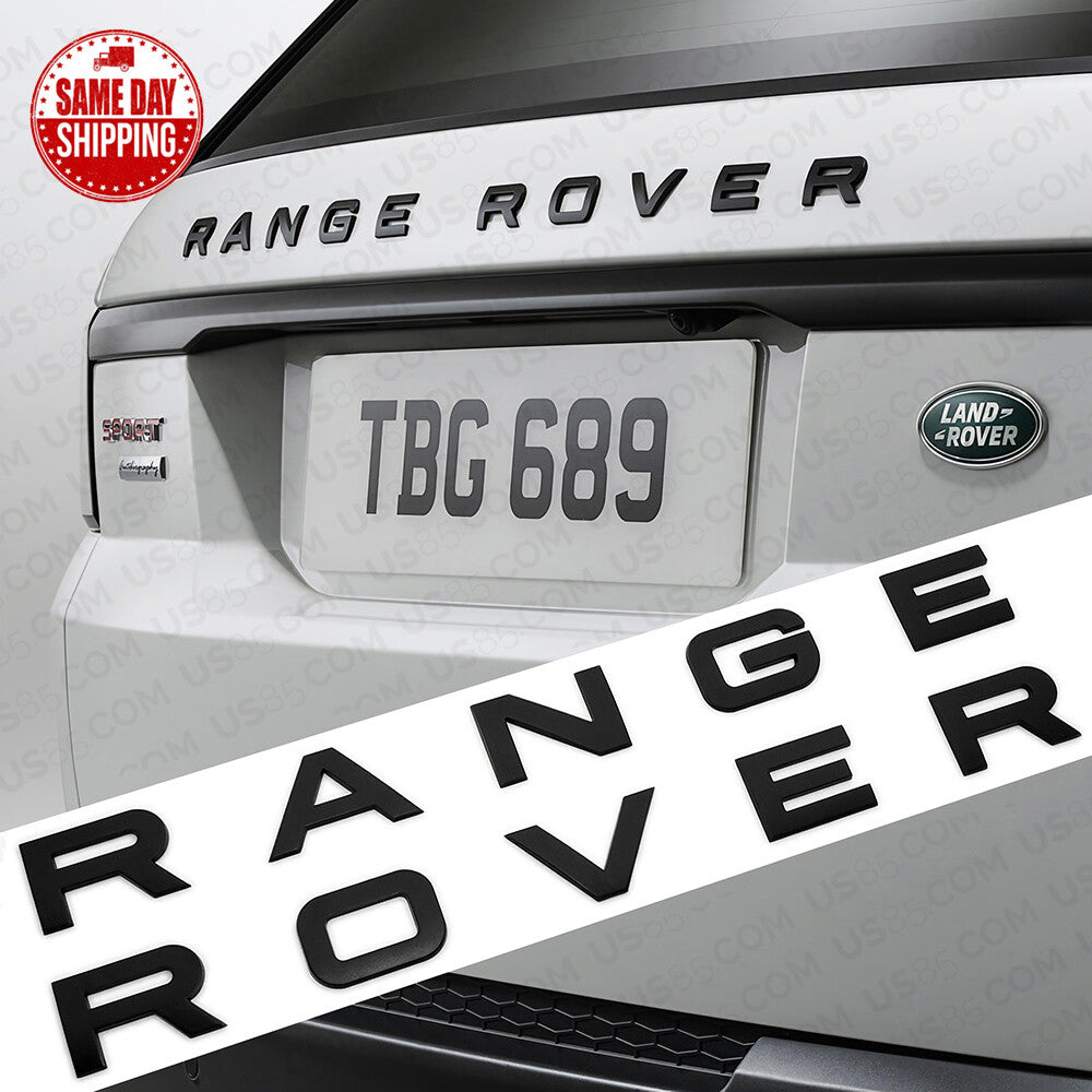 For Range Rover Rear Liftgate Logo OEM Emblem Letters Badge Sport Matte Black
