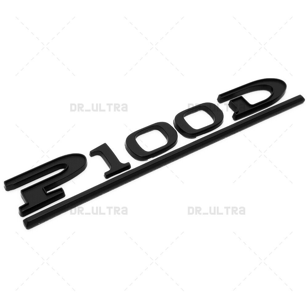 Tesla Liftgate P100D Performance Nameplate Logo Badge Emblem Sport Matte Black