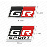 3D Fashion Metal GR/GR Sport Car Decal Badge Emblem Sticker for Auto Decoration