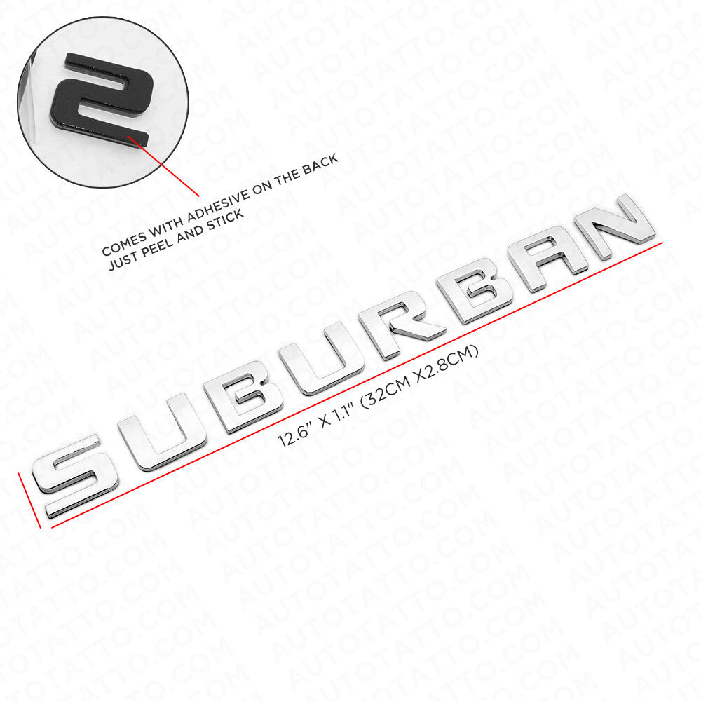 2x For Chevy Suburban Door Liftgate Logo Nameplates Letter 3D Badge Emblem LTZ
