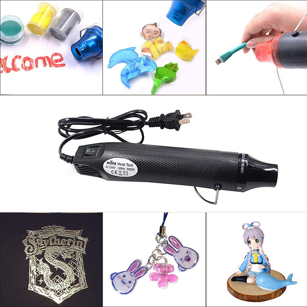 Mini Hot Air Heat Gun Electric Portable for Car Decal Wrap Emblem Remove Tool