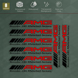 For Car Merceds AMG Edition Sport Sticker 3D Decal Stripes Logo Decoration