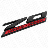 2x C8 Corvette 70th Anniversary Edition Door Badge Nameplate Emblem Black & Red