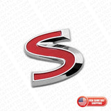 For Infiniti S Side Fender Left or Right Badge Emblem Nameplate Chrome Red