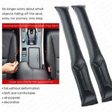 2pcs Universal Car Sport Seat Hand Brake Gap Filler Pad Leather Decoration Gift