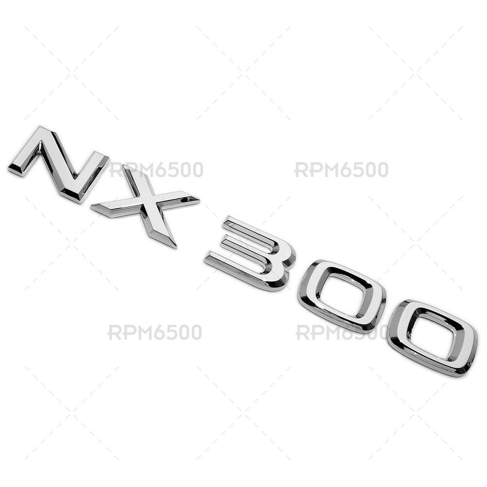 Lexus Liftgate OEM Chrome NX 300 Letter Logo Badge Car Emblem Replace F-Sport
