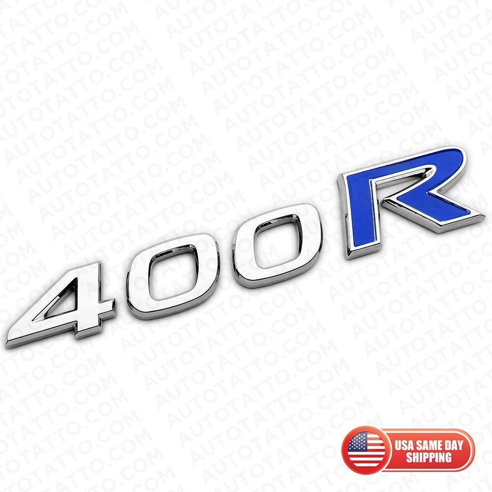 For Nissan Infiniti 400R Rear Trunk Lid Badge Emblem Nameplate Chrome Blue Sport