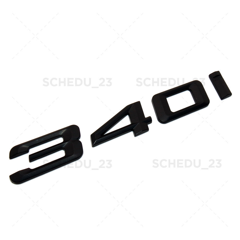 16-18 BMW 3 Series 340i Car Trunk Lid Emblem Badge M Performance Matte Black