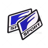 2x For Lexus F-Sport Auto Car Aluminum Badge Emblem Interior Exterior Decoration