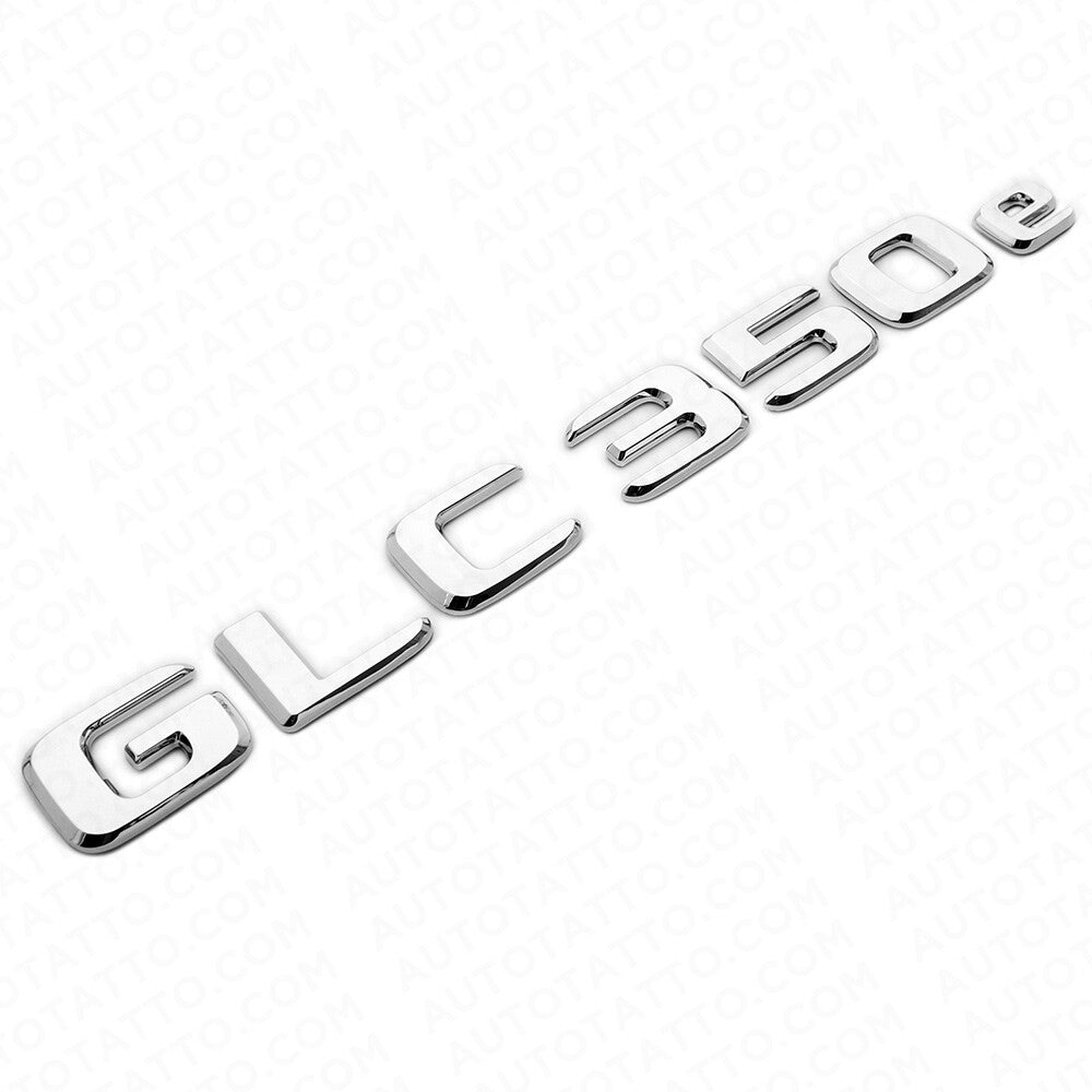 19-21 Mercedes-Benz GLC 350e Letter Emblem Liftgate Logo Badge AMG Sport Chrome