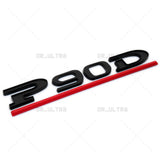 Tesla Liftgate P90D Performance Nameplate Logo Badge Emblem Sport Black Limited