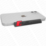 Audi RS Edition Side Fender Marker Logo Emblem Decal Badge Decorate Matte Black