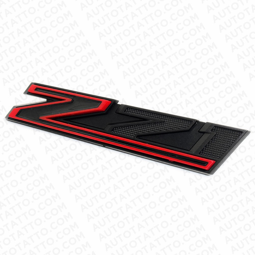 2019-22 Chevrolet Silverado Z71 Front Grille Plinth Nemapleate Emblem Black Red