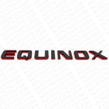 17-24 Chevy Equinox Liftgate Nameplate Letter Badge Redline Emblem Black & Red