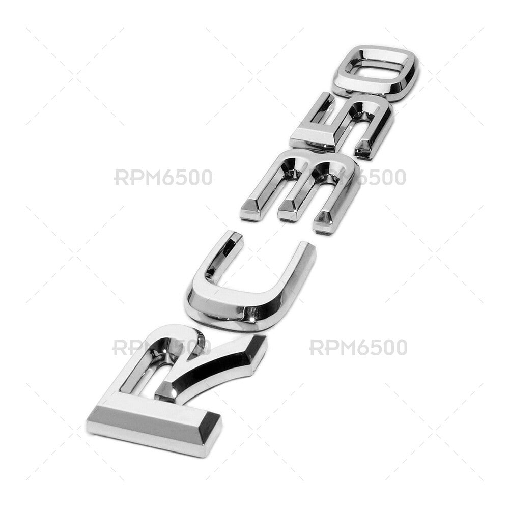 For Lexus Trunk Lid Chrome RC 350 Letter Logo Badge Emblem Car Replace F-Sport