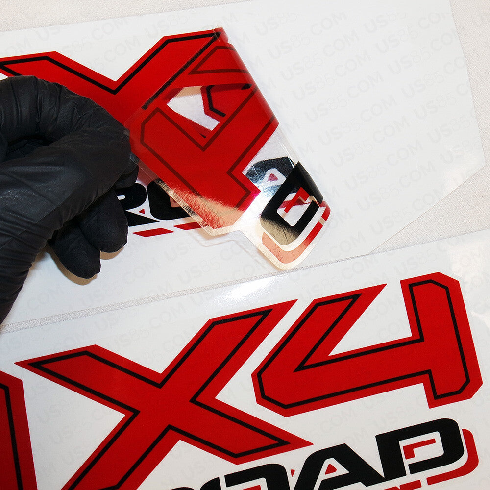 2x 3D TRD 4x4 Off Road Sport Back Pickup Bed Truck Logo Sticker Decal Decoration
