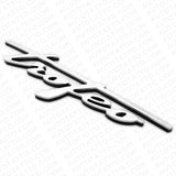 Maserati Ghibli Levante Grecale GT Side Fender Trofeo Emblem Badge Silver Black