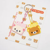Universal 3D PVC Silicone Cute Cartoon Key Identifier Label Cap Cover Keychain